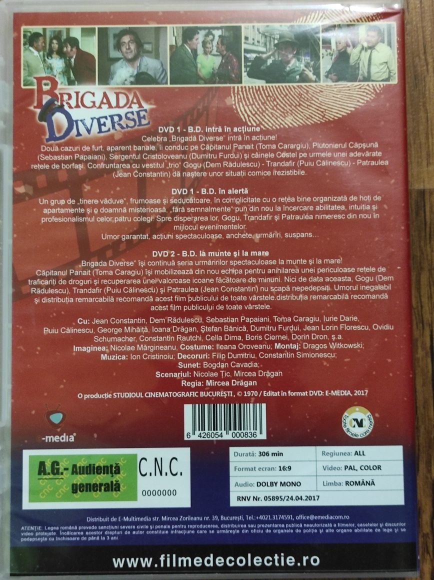 Dvd filme românești Brigada Diverse BD, Liceenii