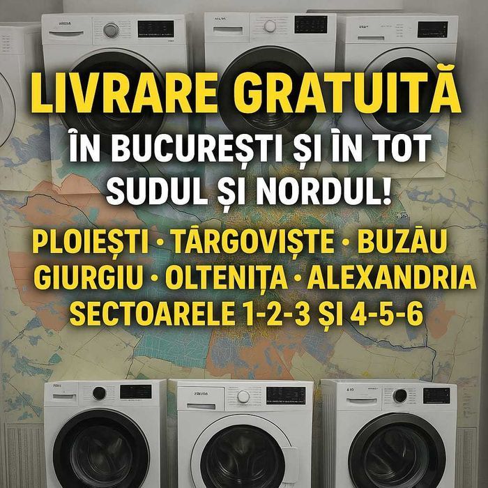 Mașini de spălat rufe – Garanție + Transport Gratuit!
