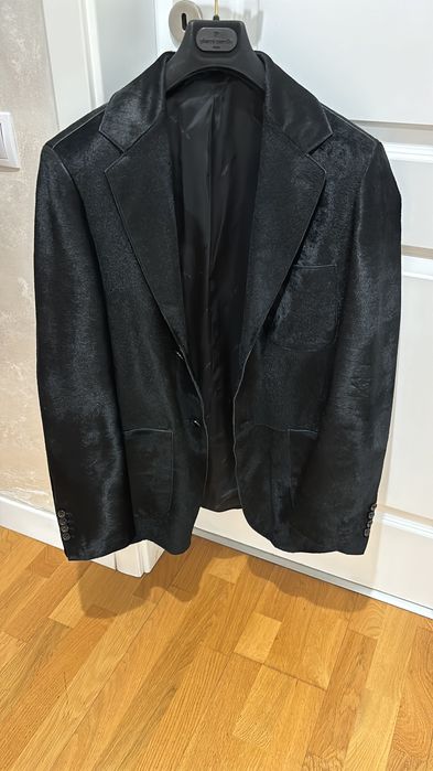 Palton piele de ponei,  Pierre Cardin marinea 52(L)