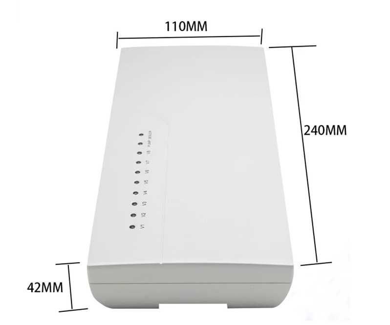Centru comanda incalzire pardoseala, cu fir, 8 zone, CCT-10