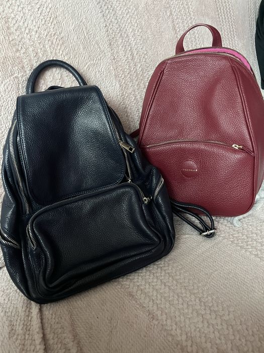 Две кожени раници