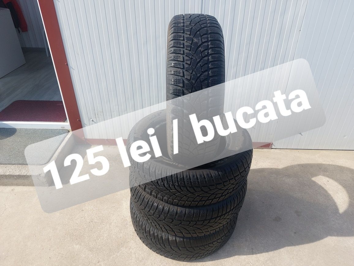 125 lei bucata! Set anvelope M+S 215 65 16 Dunlop