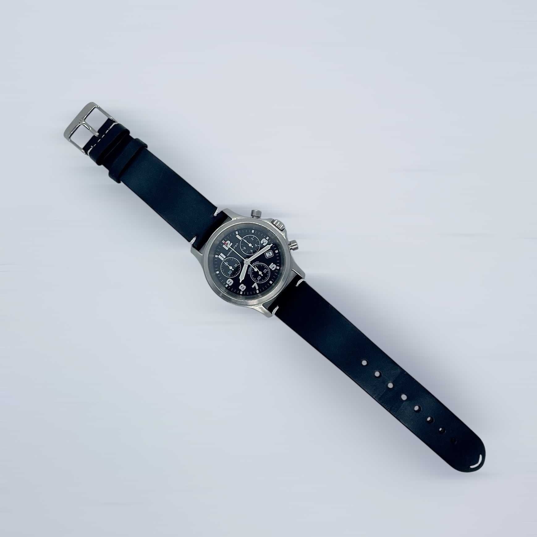 Мъжки часовник Hamilton 3832 Military Chronograph - БАРТЕР