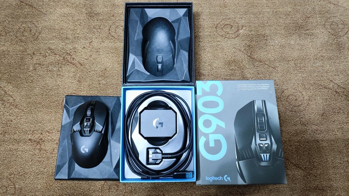 Игровая мышь Logitech G903 Lightspeed полный комплект