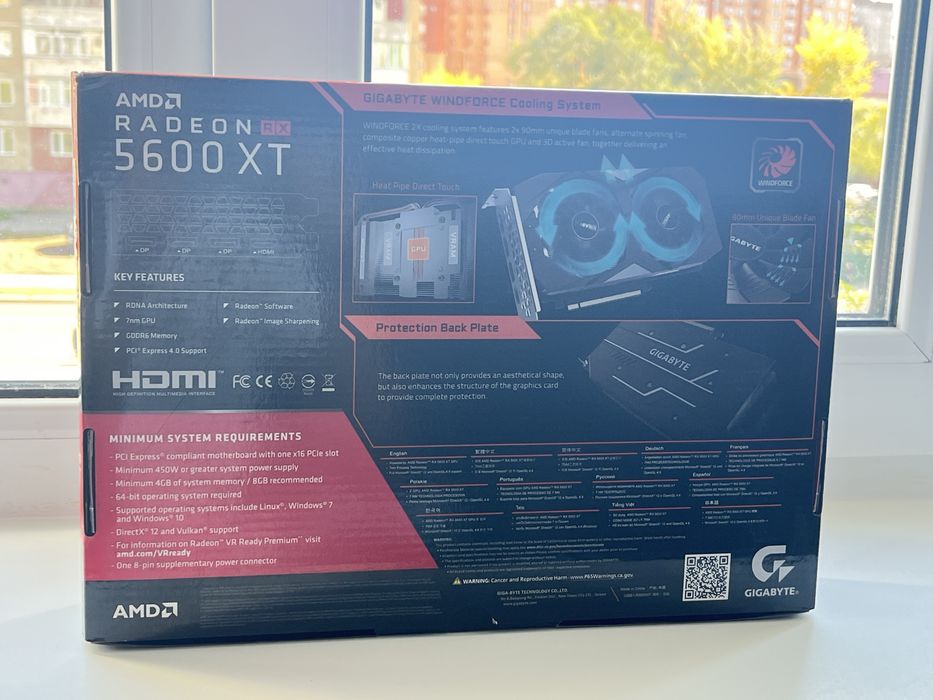 Gigabyte RX5600 XT 6Gb
