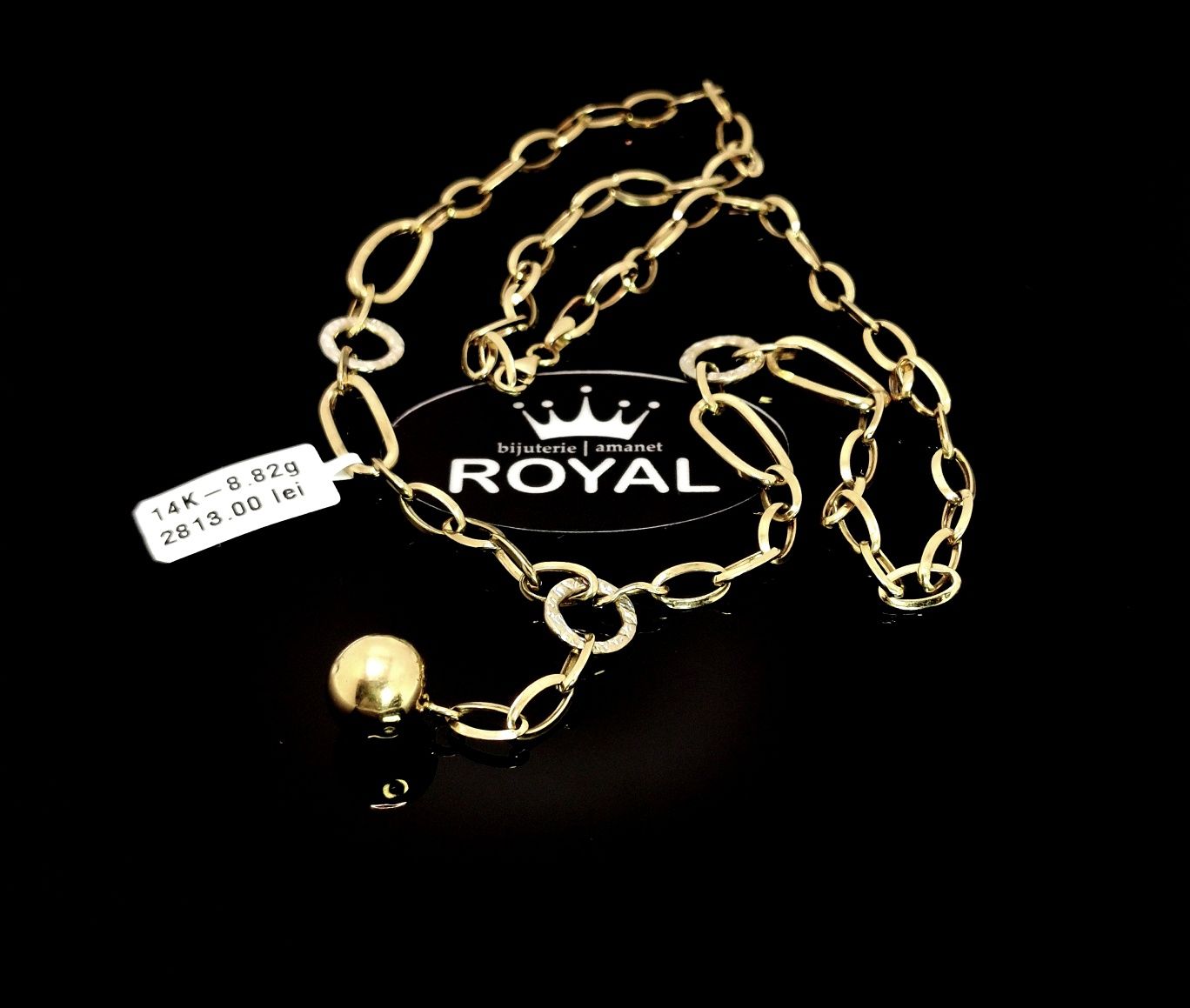 Bijuteria Royal lant din aur 14k 8.82 gr