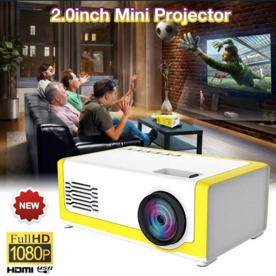Mini videoproiector LED proiector portabil Full HD 1080p USB HDMI SD