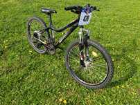 Bicicletă MTB 24", cadru aluminiu, frâne hidraulice pe disc