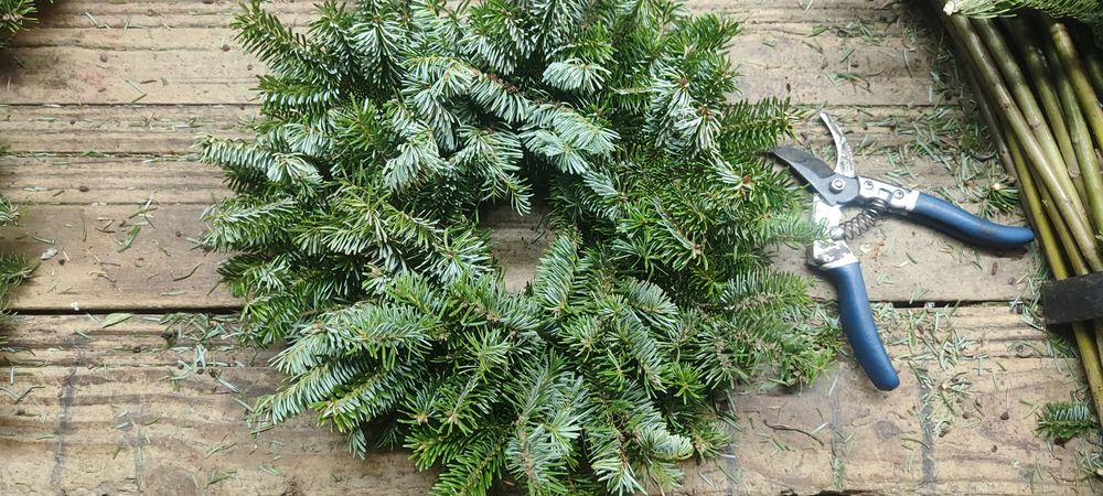 Coronite ,Coroane, ghirlande ,  Brad Natural