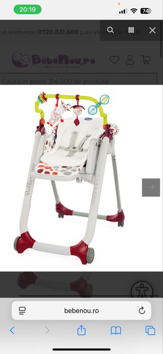 Chicco polly 5 in 1 scaun masa