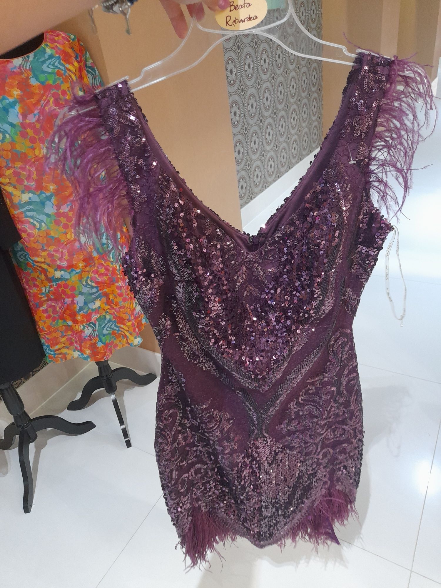 Rochie mov cu eticheta 38