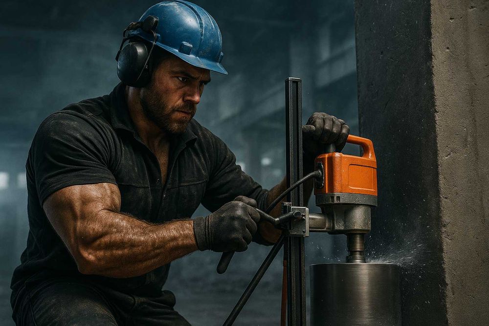 Алмазное бурение сверление отверстий от 20 до 400 мм  качество BURKZ 8