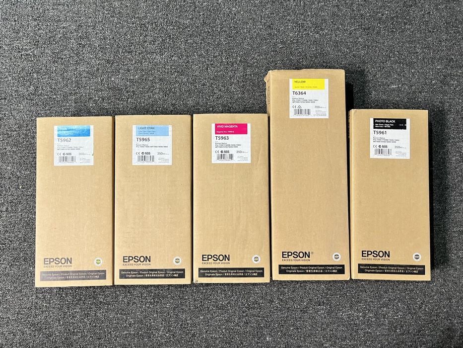 5 оригинальных картриджей Epson Ultrachrome HDR
