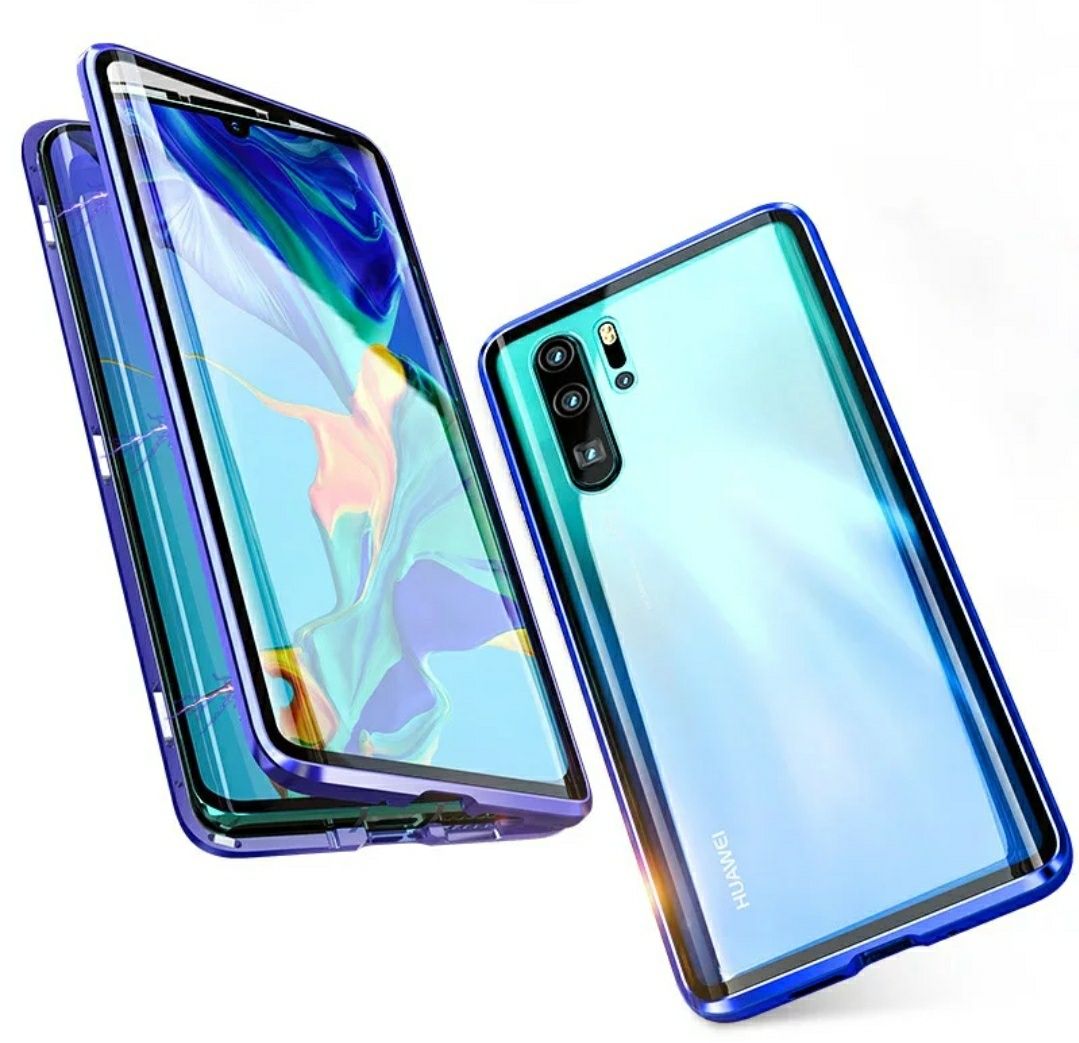 Двоен Магнитен Кейс за Huawei P30 Pro P20 Lite Mate 20 Pro 360 градуса