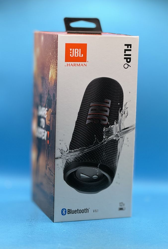 НОВО!!! Преносима тонколона JBL Flip 6, Bluetooth, PartyBoost, IP67