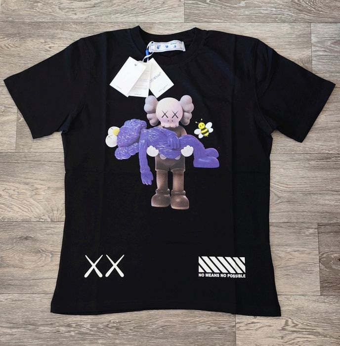 Мъжка детска тениска фланелка Off White блуза 100% памук 2024