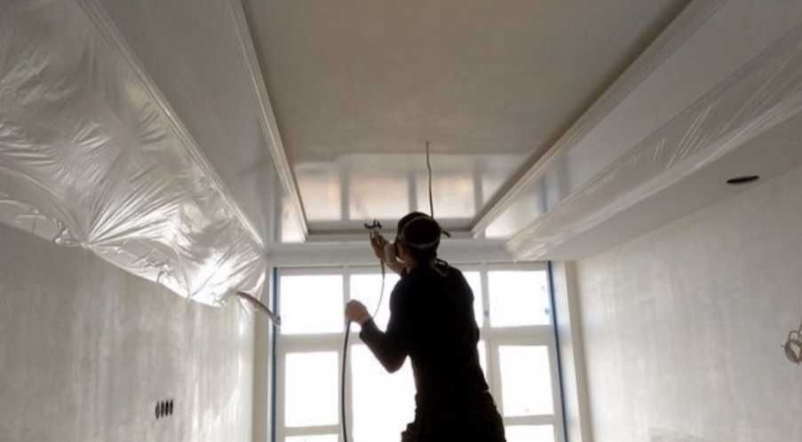 Покраска эмульсии стен и потолков. Малярные услуги работы.