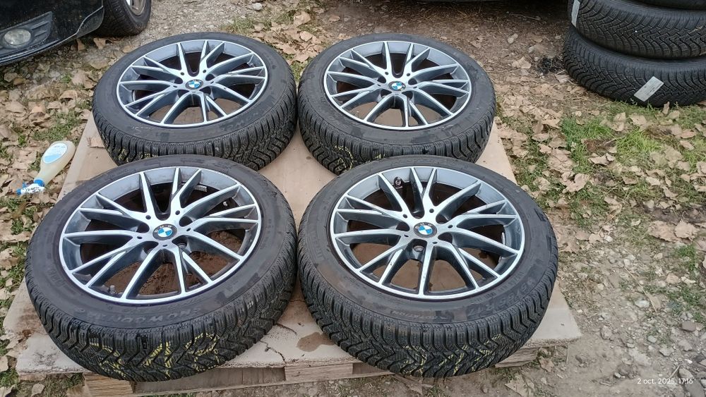 Jante Bmw 5x112 Seria 1 F40  Seria 2 F44 F46 Anvelope 195 55 R17 M+S