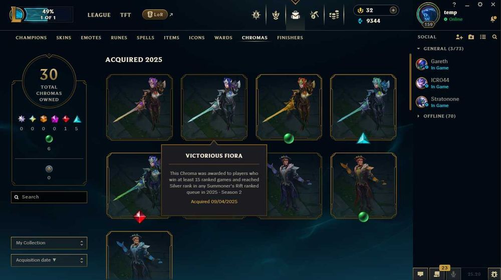League of Legends rank Emerald toti campionii