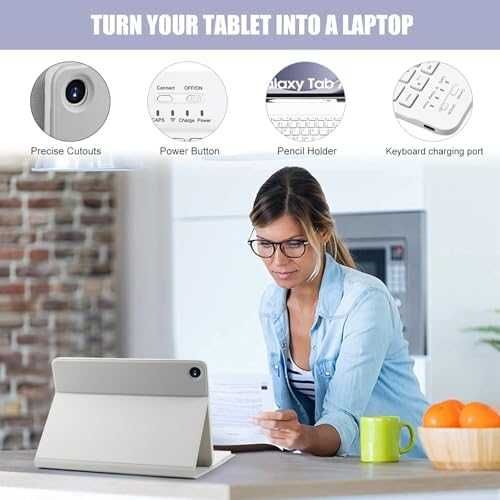 Нов Магнитен кейс с клавиатура за Samsung Galaxy Tab A9 Plus 11" 2023