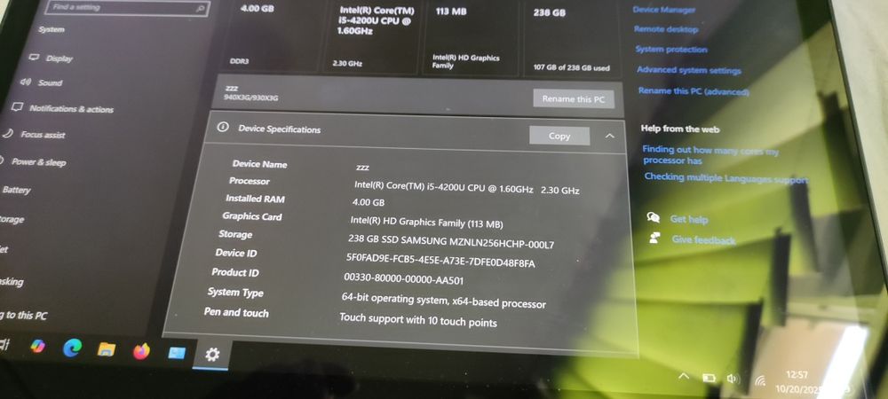 notebook samsung cu touchscreen