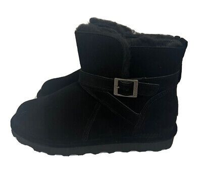 BEARPAW® боти Emersyn 41 Wide номер черни и винено червени