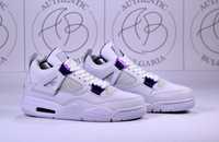 Nike Jordan Retro 4 White Oreo, Purple Metallic, Red Metallic