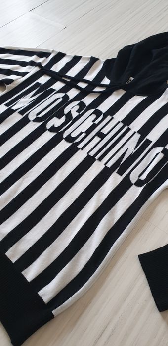 MOSCHINO Couture Hooded Sweater Knit Wool 48/M НОВО! ОРИГИНАЛ! Мъжки