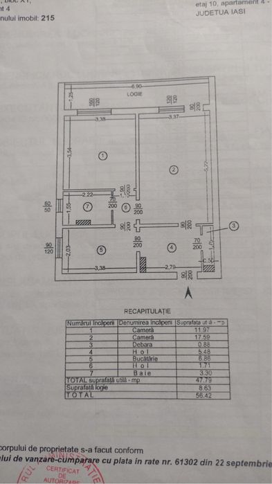 Persoana fizica vand apartament 2 camere Alexandru cel Bun