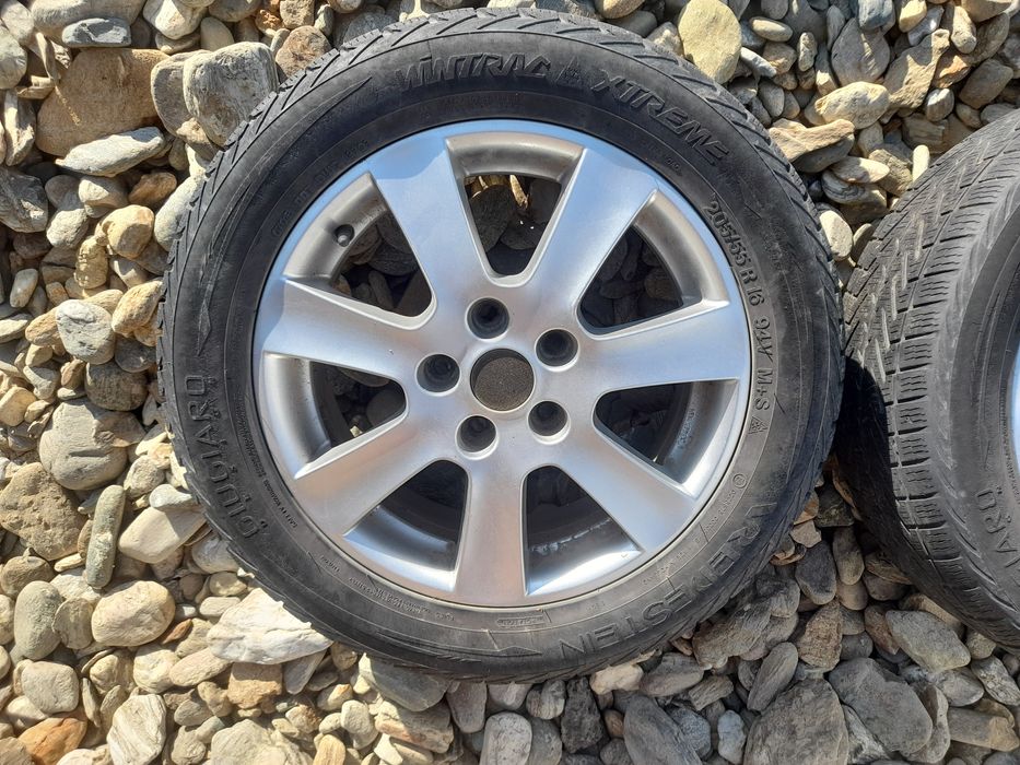 Jante aluminiu + cauciucuri 205/55 R16
