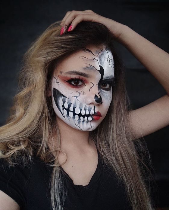 Аквагрим на Хэллоуин.