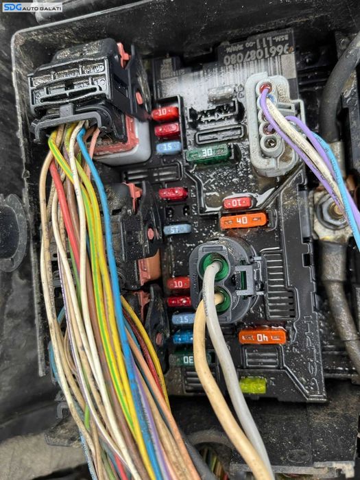 Panou Tablou Relee Sigurante BSM L11 Peugeot 307 2002 - 2008 Cod 9661087080