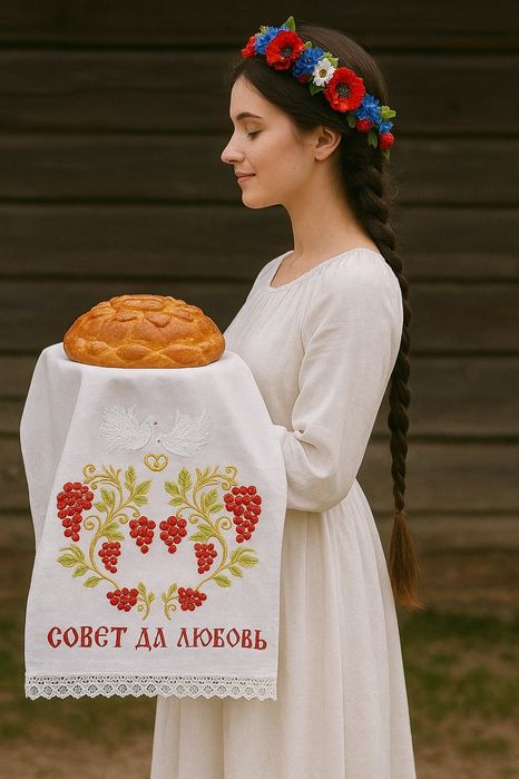 Рушник свадебный СОВЕТ ДА ЛЮБОВЬ