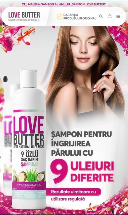 Love Butter Șampon & Masca de par, NOU si Unt de Corp FRUIT BUTTER