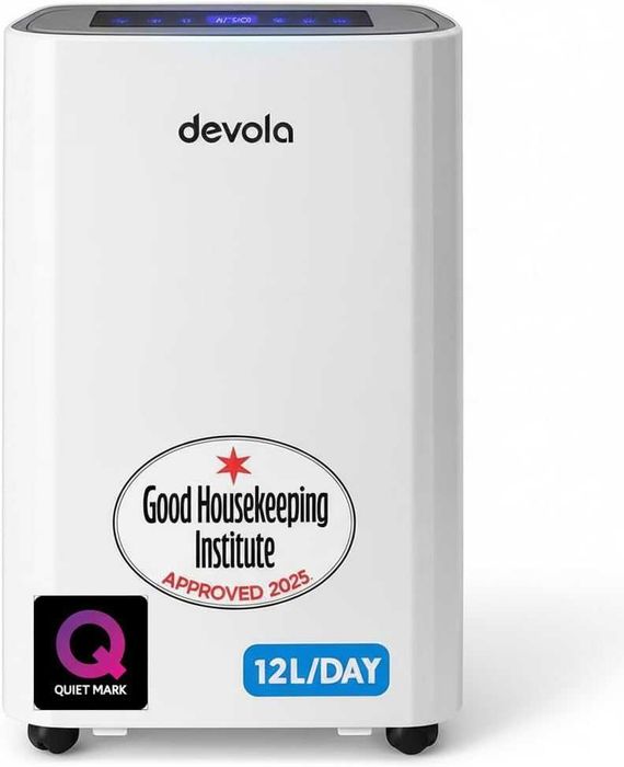 Devola 12 л/ден обезвлажнител и HEPA H13 пречиствател на въздух,DVH12L