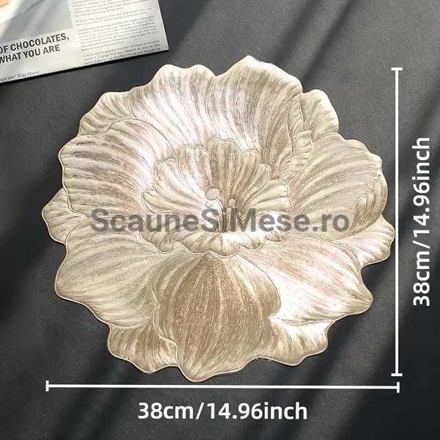 Suport Farfurie, Protectie Masa, Decor Masa, Set 6 Buc, PVC, 38cm
