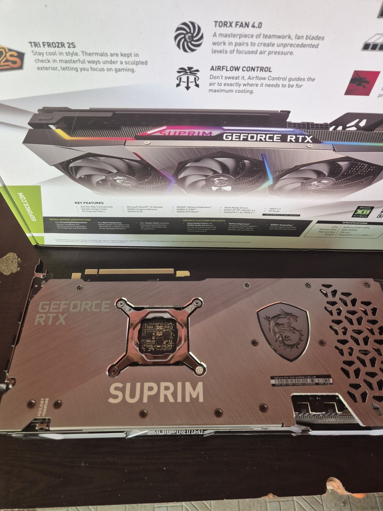 Видеокарти MSI RTX 3070 SUPRIM X 8GB