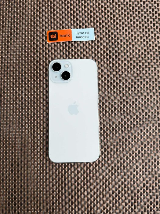 100% Батерия! iPhone 15 Лизинг от 40лв/м ГАРАНЦИЯ Blue 128GB син