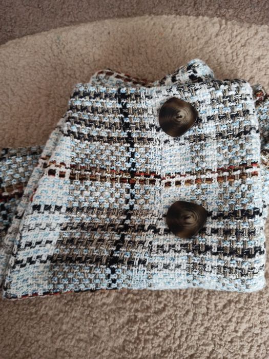 Пола панталон Zara букле, туид