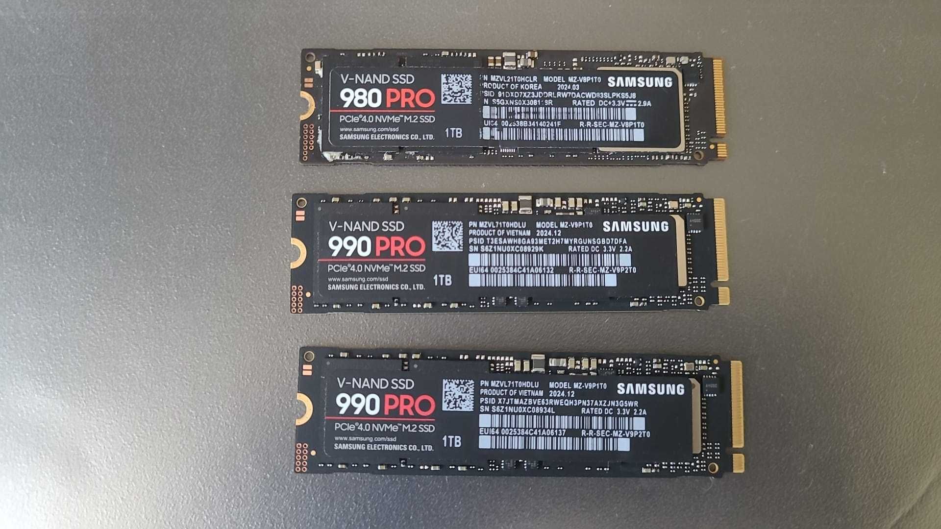 SSD Samsung 990 PRO de 1TB PCI Express 4.0 , nou , 7450 MB/s