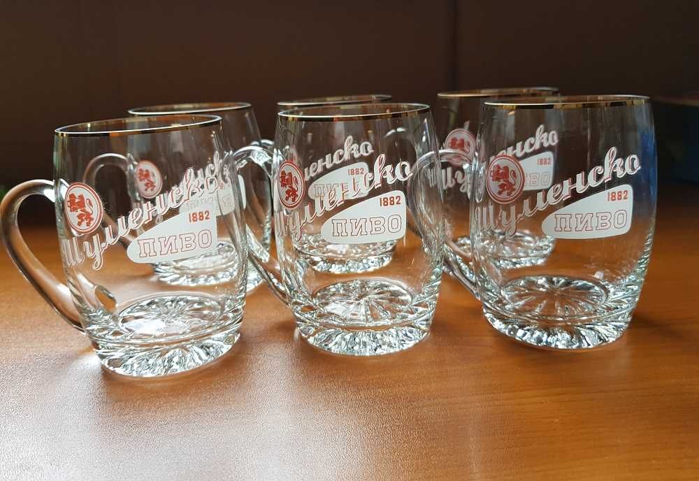Стъклени чаши за бира и уиски
