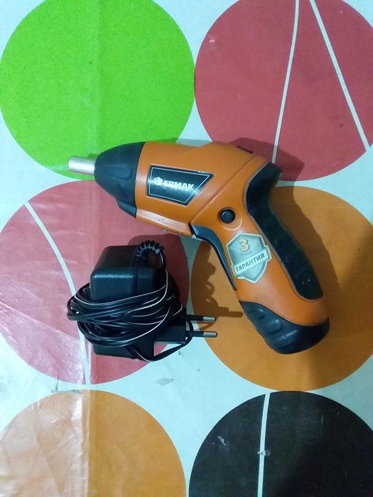 Электро. Отвертка. Ермак. Модель: ОА-48C 646-192. Цена. 3 000 тг.