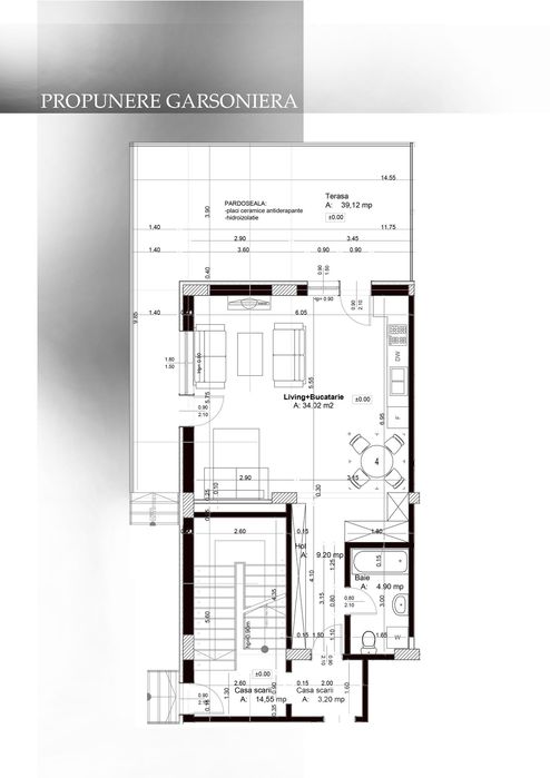 **De Vânzare: garsoniera – Finisaje Premium**