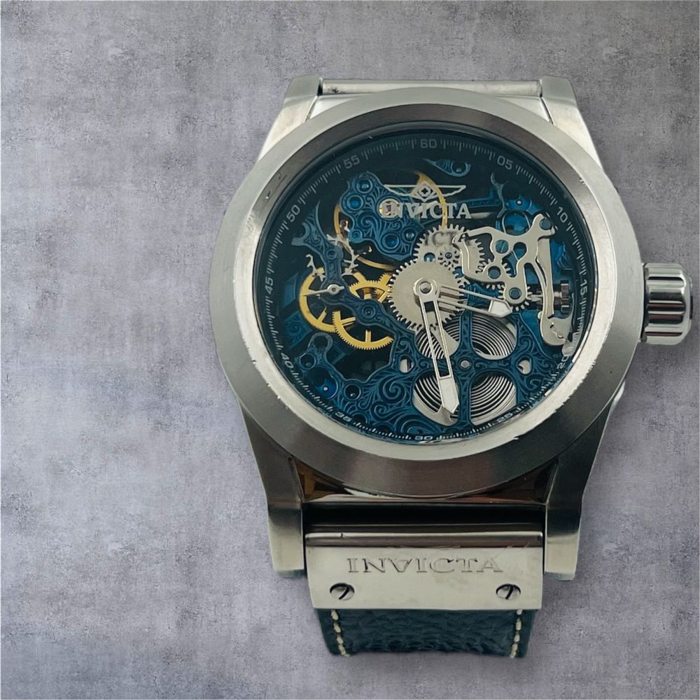 Invicta Corduba Mechanical Skeleton Blue Men's Watch