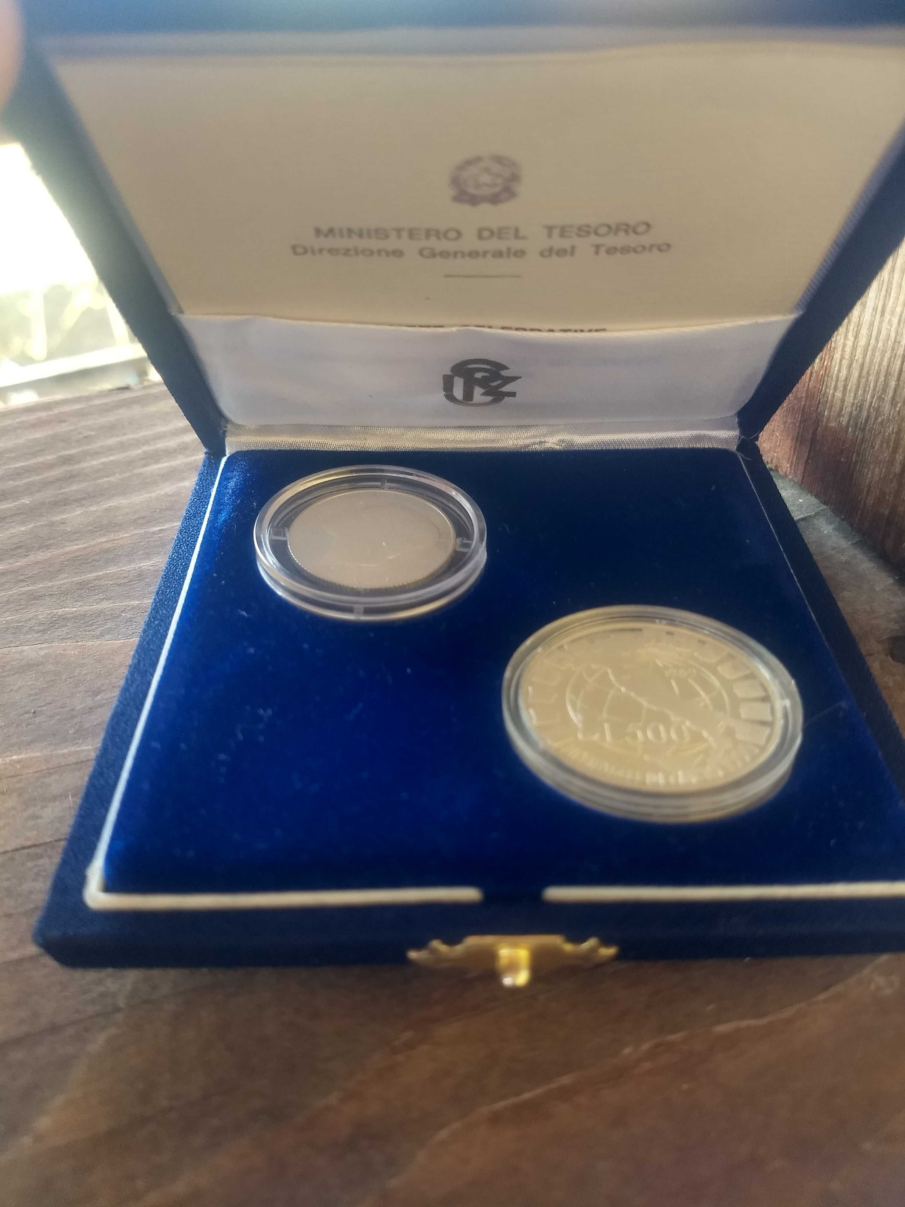 monede comemorative 200lire,500lire argint