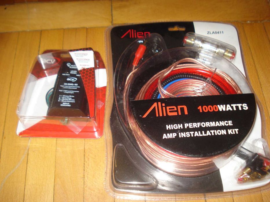 instalatie subwoofer boxe auto kit cabluri 1000w filtru high - low acv