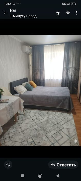 1 комн кв. Универсам около Каспи банка. Ночь