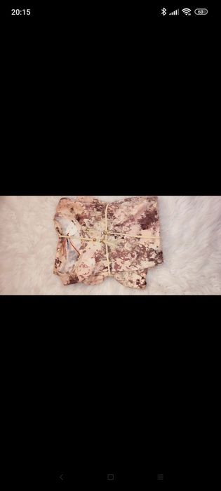 Set de pijama,100% bumbac, roz pudra trandafiru, mărime 36-38, nou