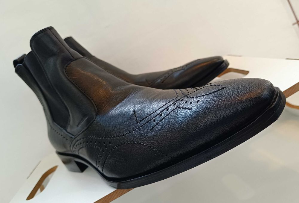 Ghete chelsea 45 de lux lucrate manual Gian Marco Venturi NOI piele