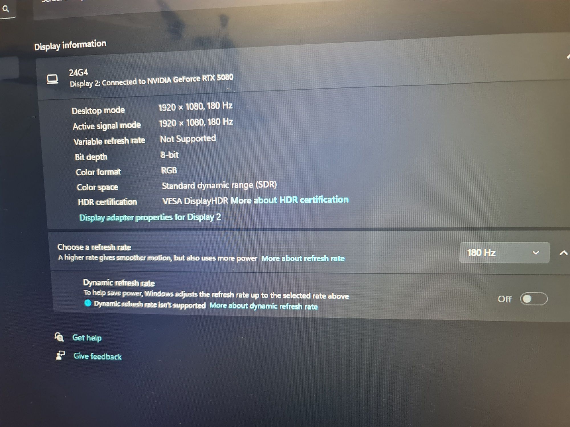 AOC Fast IPS 24G4XE  23.8"  180hz Full Hd